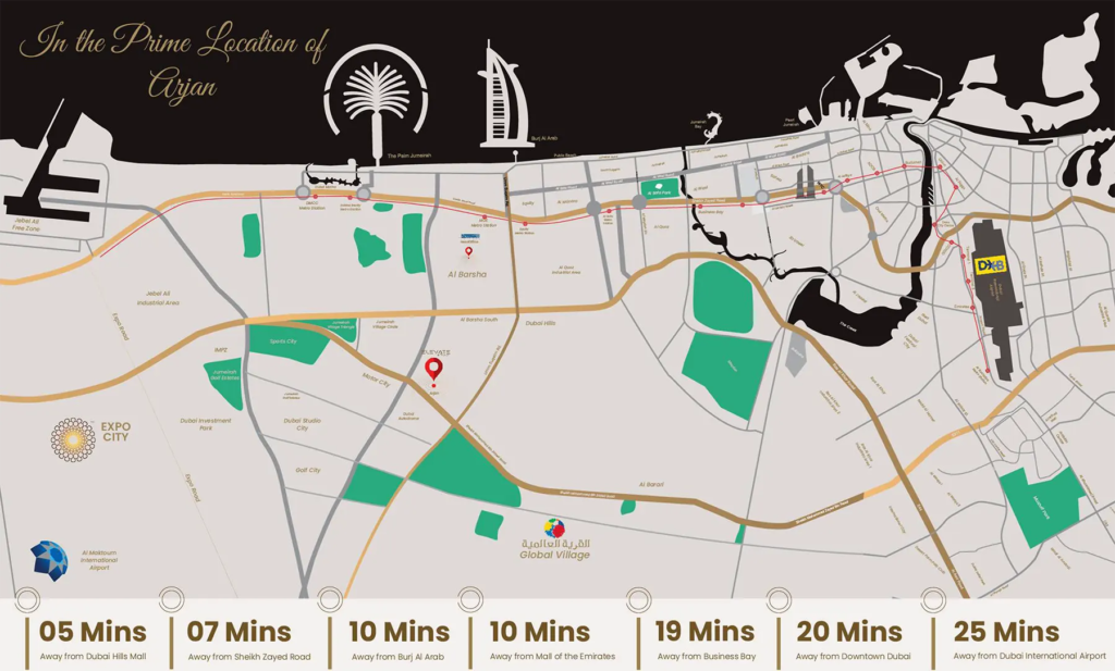 Elevate Apartment in Arjan, Dubai - Prescott Development